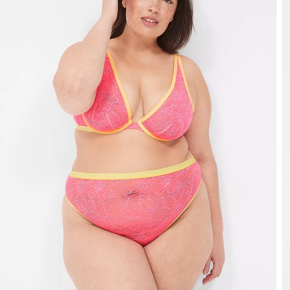 Crush Flower Lace French Thong